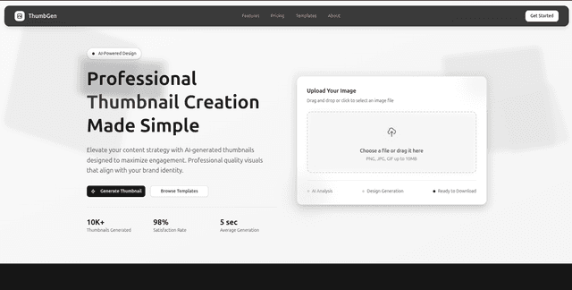 Thumbgen - An AI Powered Thumbnail Generator